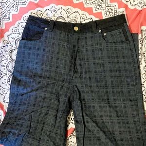 Handmade Plaid Jeans